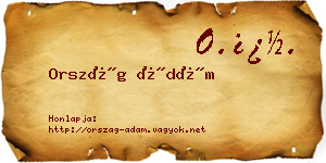Ország Ádám névjegykártya